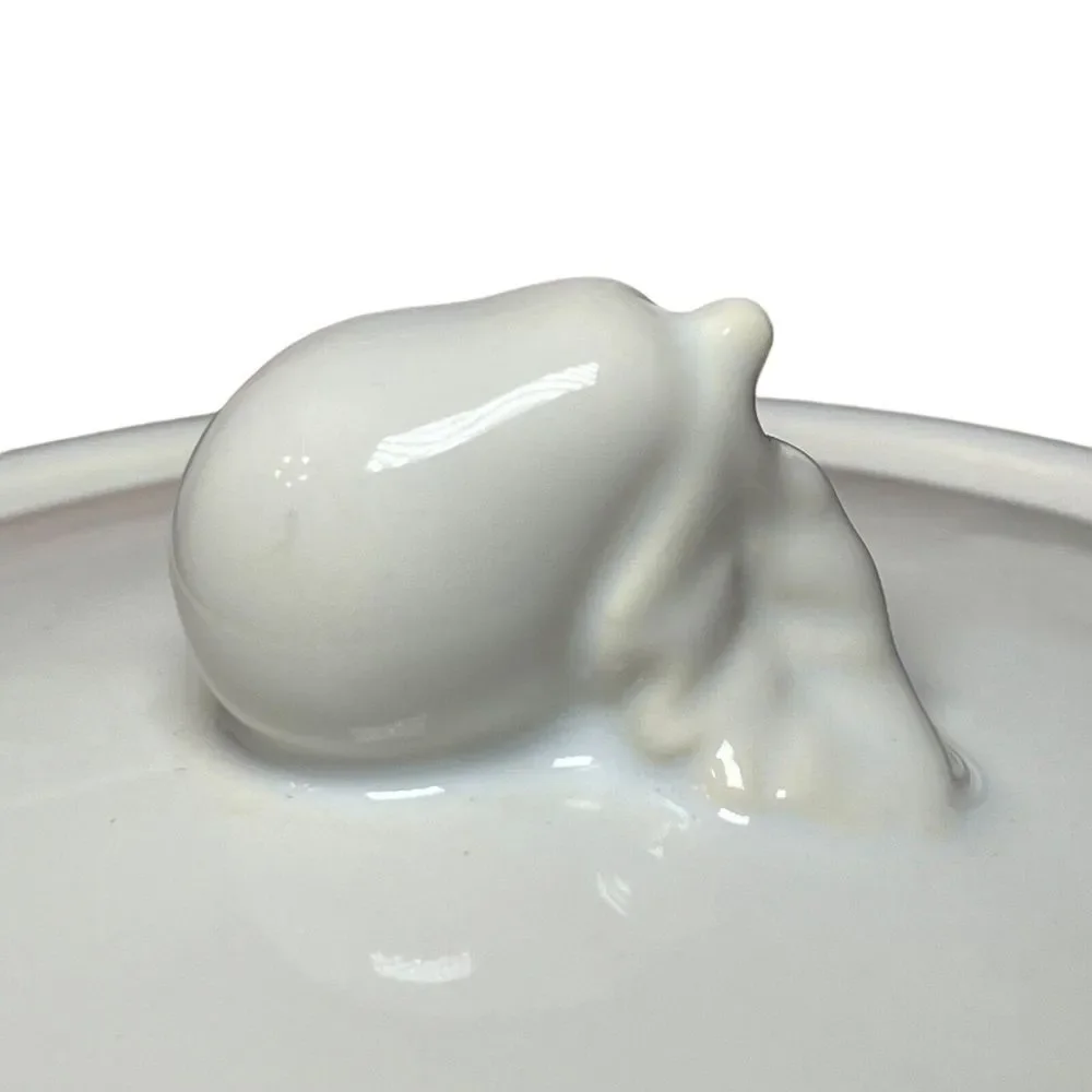 Vintage Lillian Vernon Taiwan Embossed Small Pear Casserole Dish Pot with 5